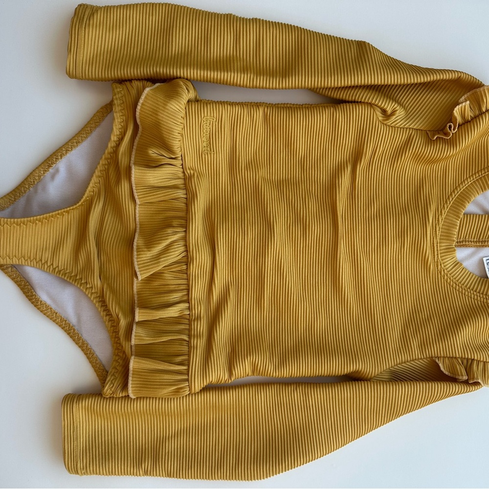 Sunny Yellow Kids Swim One Piece